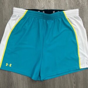 Under Armour loose fit shorts medium turquoise blue
